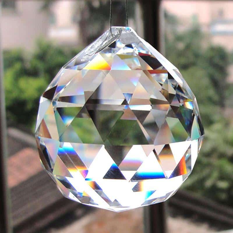 A0161 Beautiful Starry Sky Design Crystal Fengshui Ball