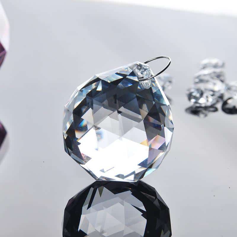 A0161 Beautiful Starry Sky Design Crystal Fengshui Ball