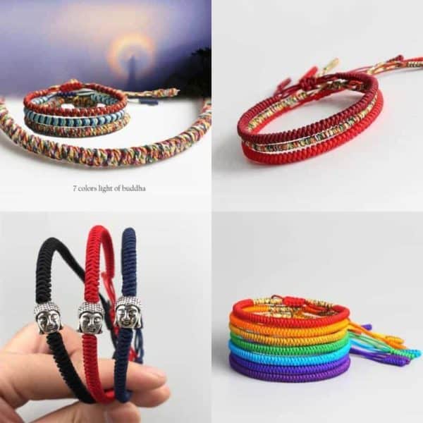 Handmade Tibetan Buddhist Lucky Knot Bracelets